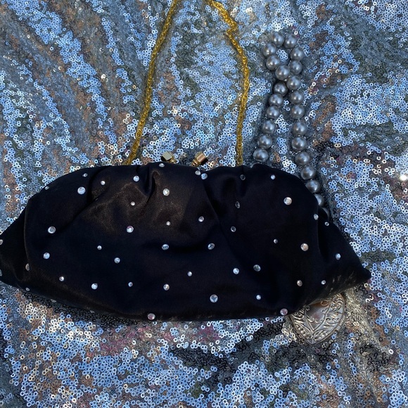 🖤✨Black rhinestone clutch purse✨🖤 - Picture 9 of 10